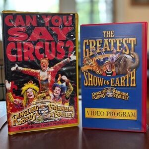 2 Ringling Bros VHS Tapes – 128th & 130th Editions | Vintage Circus Movies 🎪🤹🤡